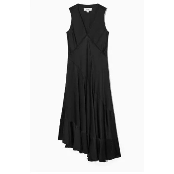 Tibi Dresses & Skirts - TIBI black asymmetrical 100% silk NWT cocktail dress, size 10